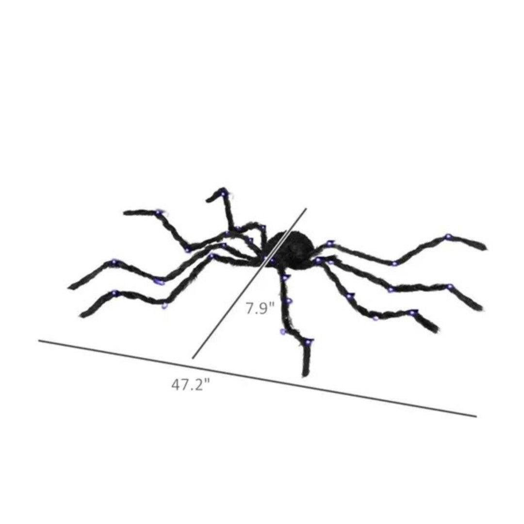 Light Up Oversized Spider Halloween Decoration Yard Prop
