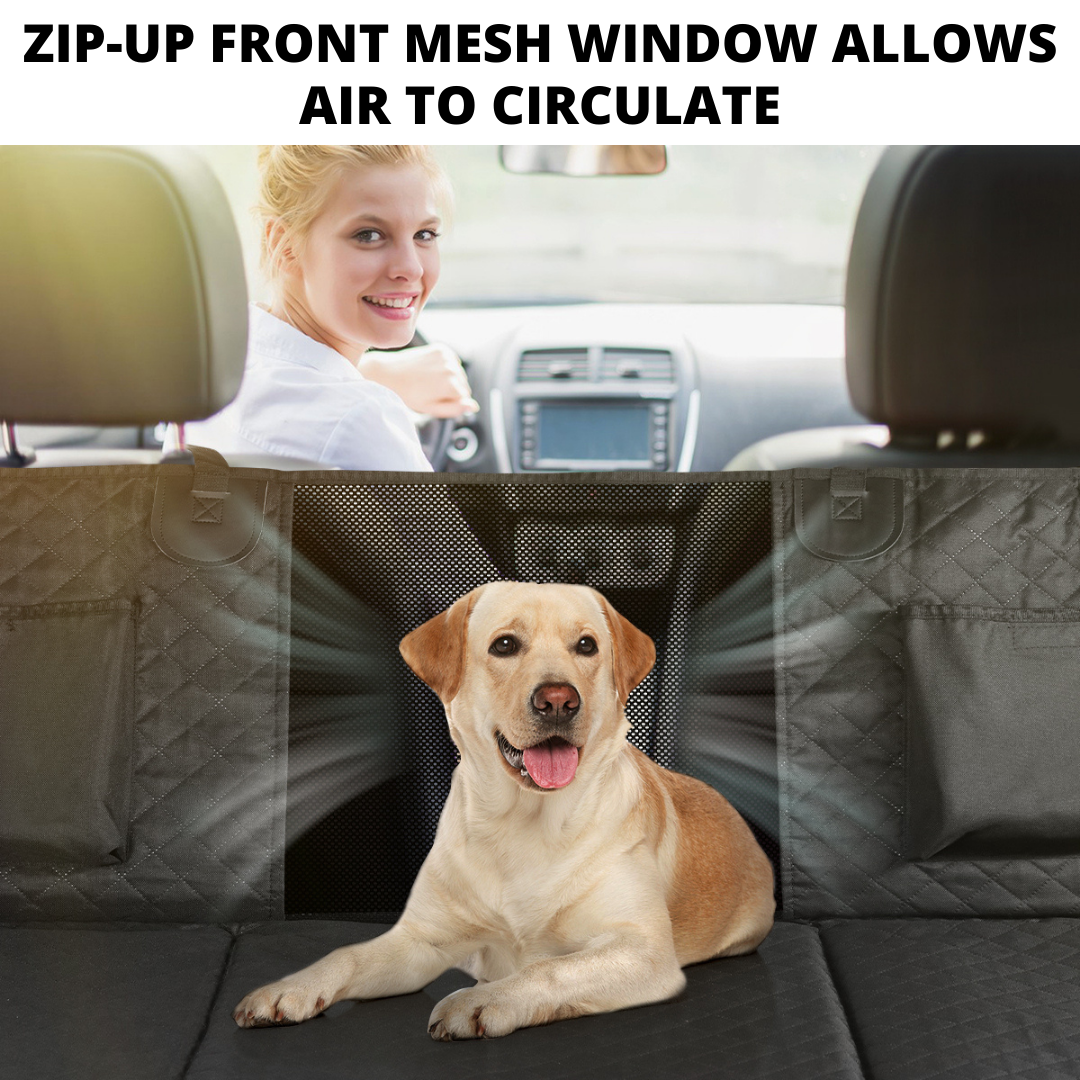 Car Seat Cover Hammock Waterproof Protector With Storage Pockets And Mesh Window For Cars And Trucks Fall 2025 Gift