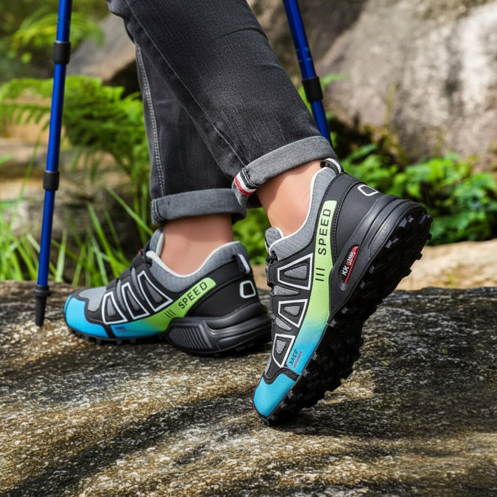 Lightweight Orthopedic Hiking Shoes for Women with Non-Slip Sole, Ergonomic Design, and Shock Absorption for Comfort and Stability