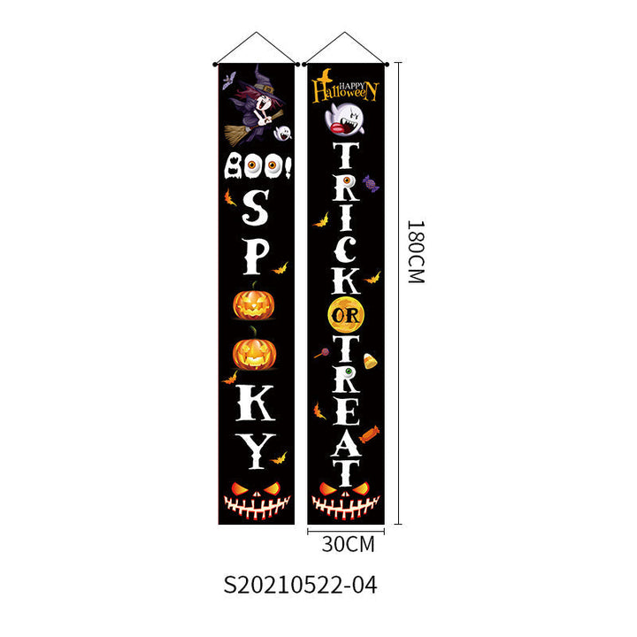 Halloween Doorway Banners Pair Oxford Cloth 180x30cm