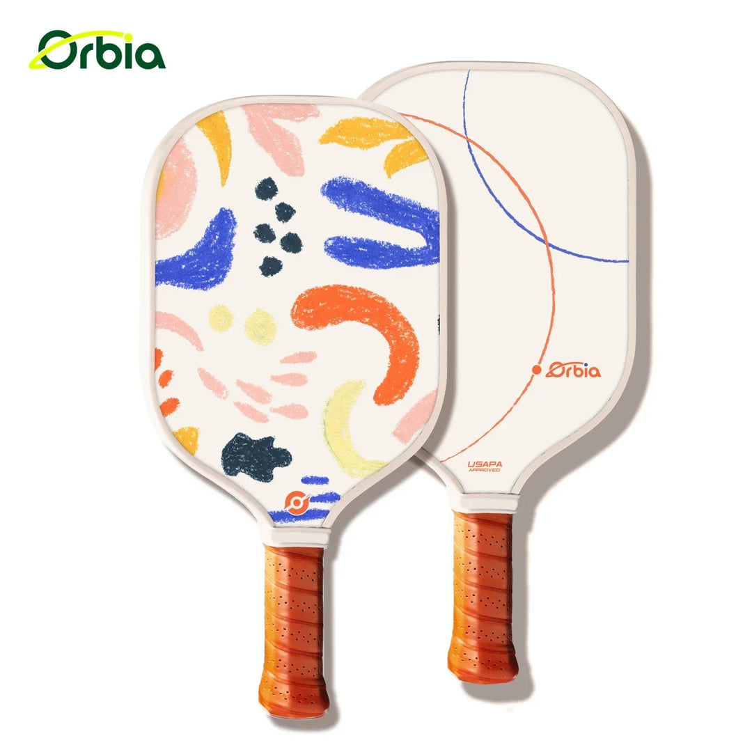 Family-Friendly Pickleball Paddle Set with Glass Fiber and Lightweight PP Core for Kids and Adults, Ideal for Outdoor Fun