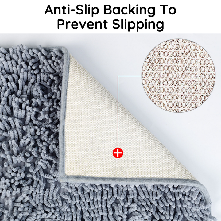 Paw-Drying Floor Mat With Superabsorbent Quick-Dry Microfiber Non-Slip Backing 31.5x20 Inches Fall 2025 Pet Care Gift