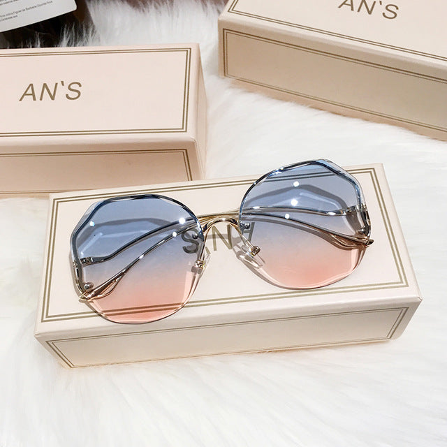 Breathable women’s sunglasses – boho ombre design, for sunny days