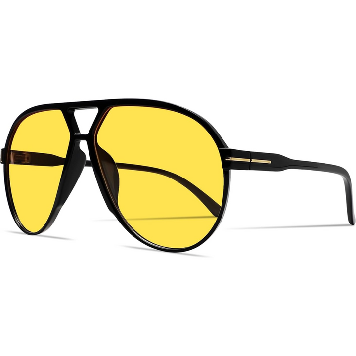 Lightweight unisex aviator sunglasses – oversized square lenses, lightweight frame, for summer 2025