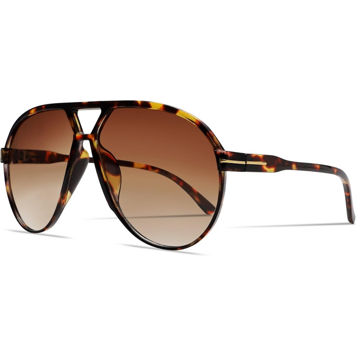 Lightweight unisex aviator sunglasses – oversized square lenses, lightweight frame, for summer 2025