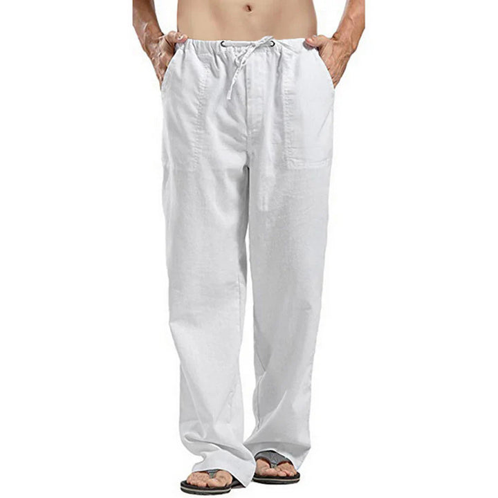Breathable men’s linen pants – relaxed fit, high-quality material, for casual wear