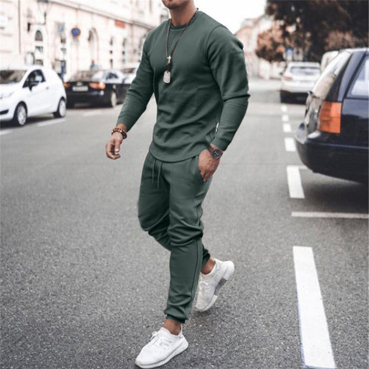 Breathable men’s tracksuit – slim fit, cotton blend, for casual and sport activities