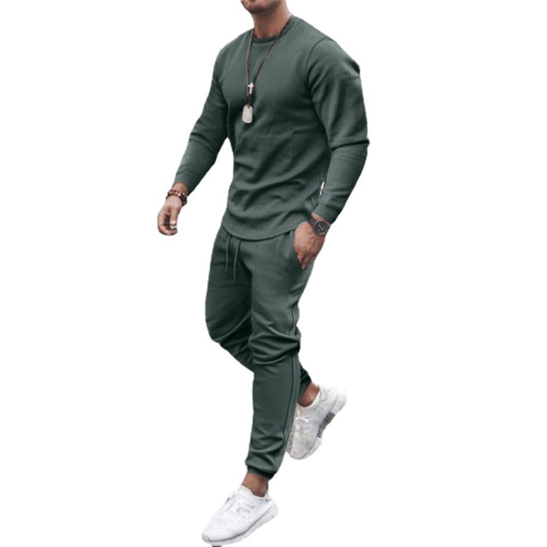 Breathable men’s tracksuit – slim fit, cotton blend, for casual and sport activities