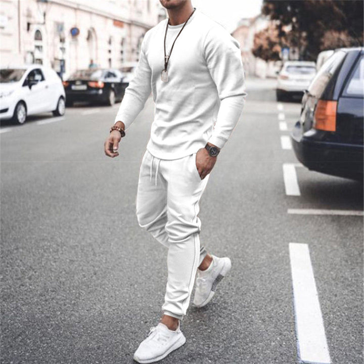 Breathable men’s tracksuit – slim fit, cotton blend, for casual and sport activities