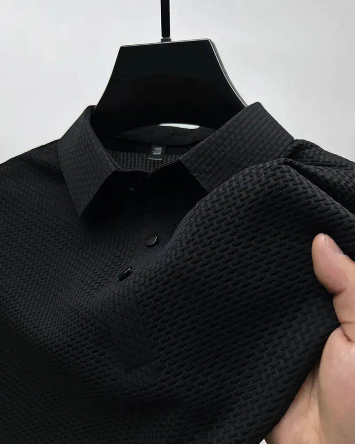 Breathable men’s polo shirt – classic fit, cotton, for office and casual wear