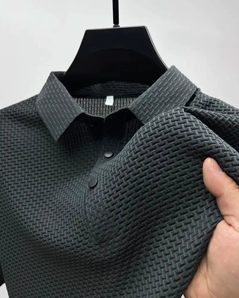 Breathable men’s polo shirt – classic fit, cotton, for office and casual wear