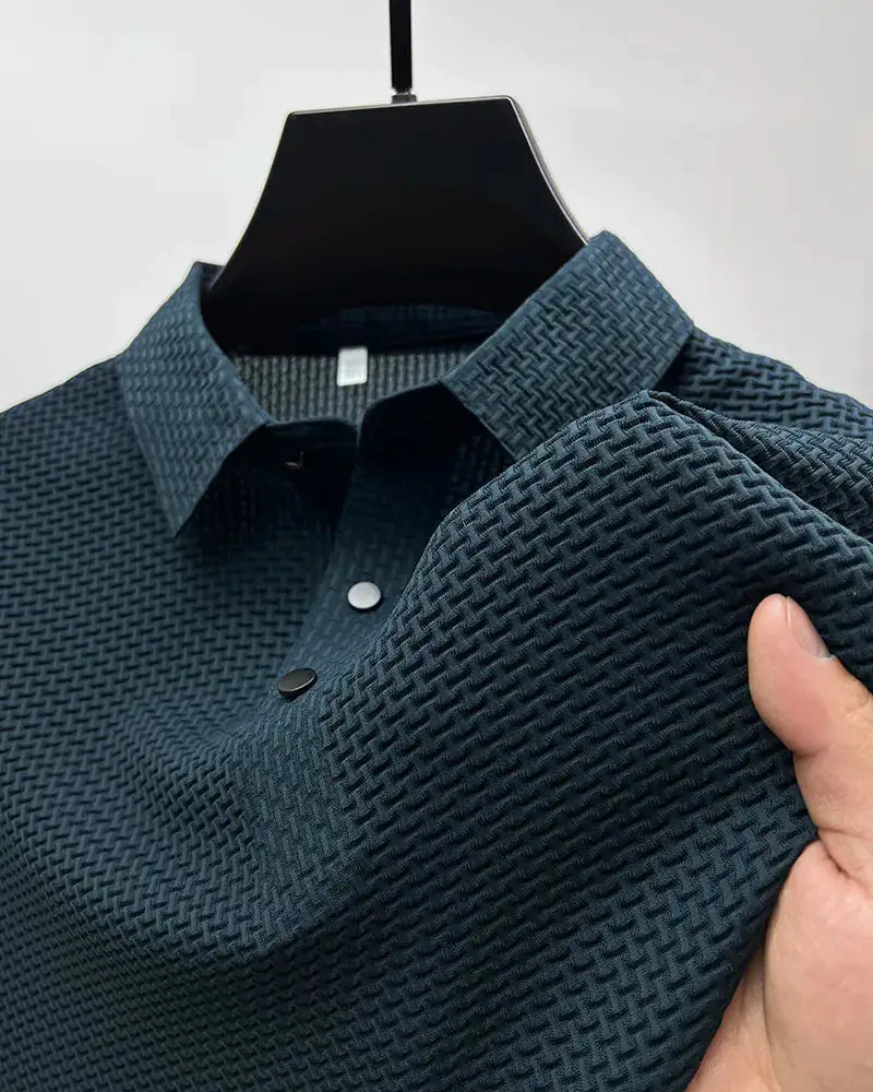 Breathable men’s polo shirt – classic fit, cotton, for office and casual wear