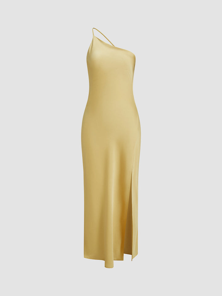 Elegant Backless Black Maxi Dress for Women, Open Shoulders Satin Long Dress for Special Occasions