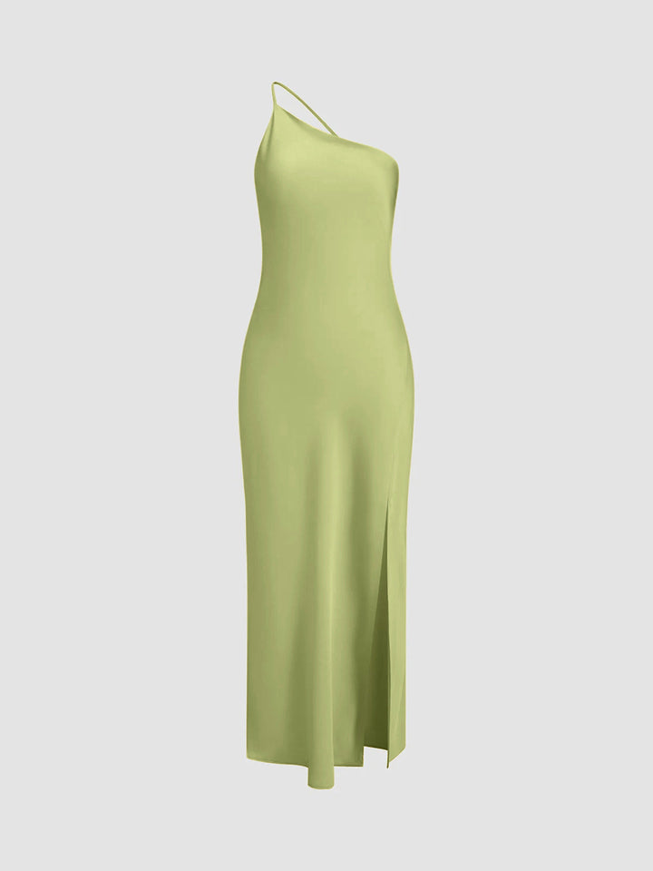 Elegant Backless Satin Floral Maxi Dress for Women with Open Shoulders and Long Skirt, Perfect for Special Occasions