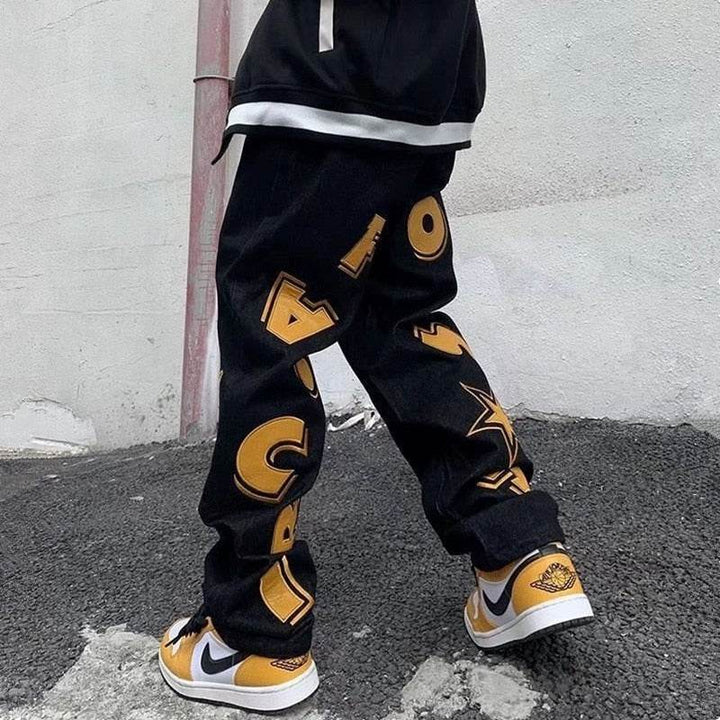 Custom Baggy Jeans for Women and Men - Personalized Loose Fit Denim with Vintage Distressing and Unique Designs