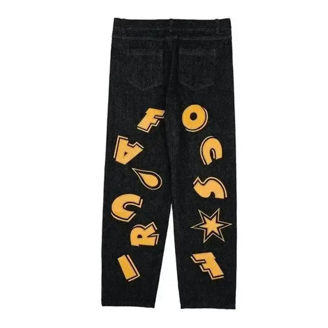 Custom Baggy Jeans for Women and Men - Personalized Loose Fit Denim with Vintage Distressing and Unique Designs