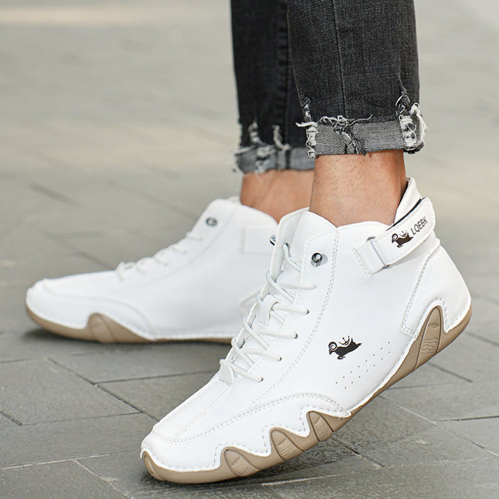 Unisex Leather Barefoot Shoes with Anti-Slip Design and Breathable Comfort for Daily Wear
