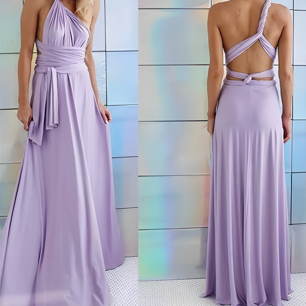 Elegant Floral Maxi Dress for Women - Flattering Wrap Design, Comfortable Fabric, Versatile Long Dress for Any Occasion