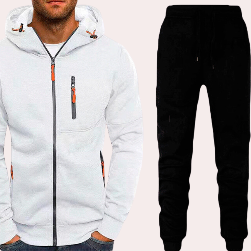 Comfortable men’s hoodie set – casual fit, cotton blend, for everyday wear