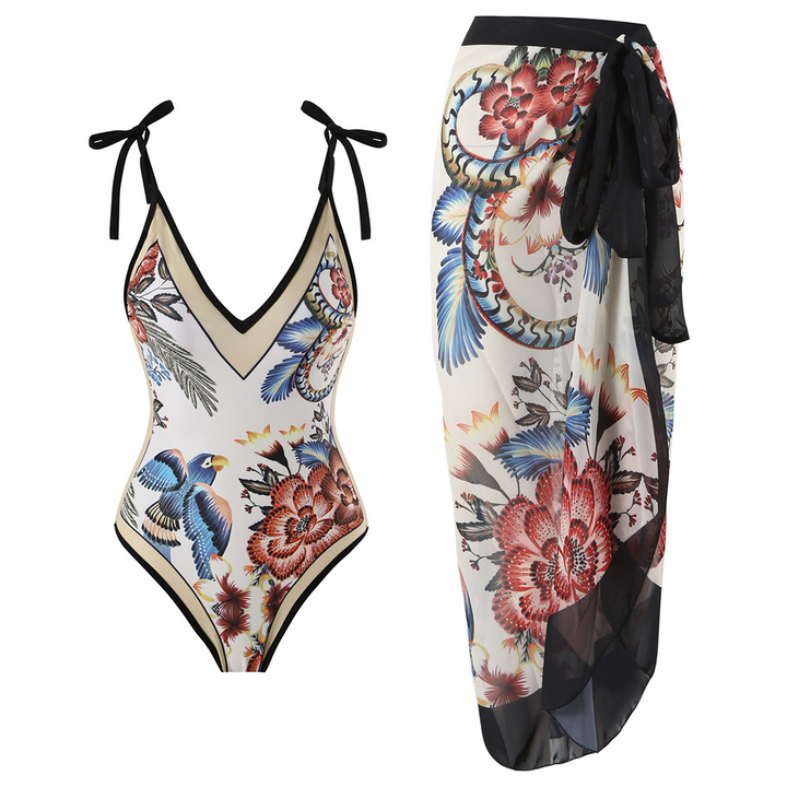 Comfortable women’s swimsuit – conservative cut, high-quality polyester, for beach and pool