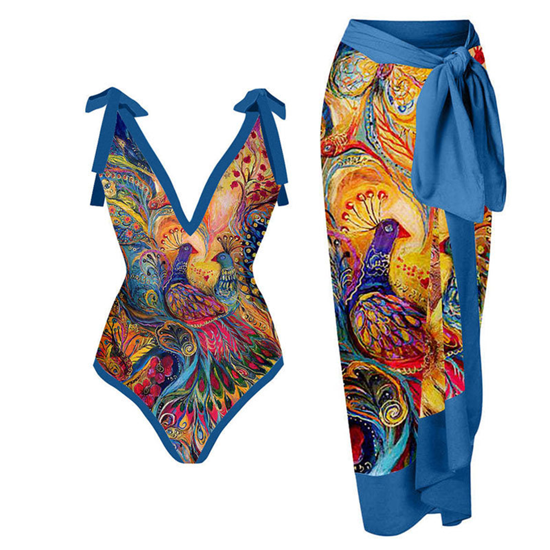 Comfortable women’s swimsuit – conservative cut, high-quality polyester, for beach and pool