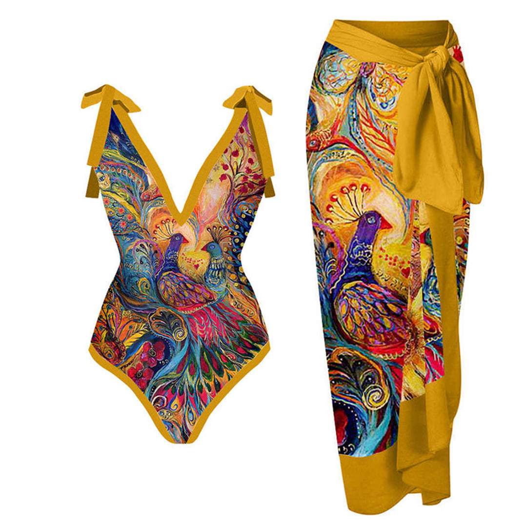 Comfortable women’s swimsuit – conservative cut, high-quality polyester, for beach and pool