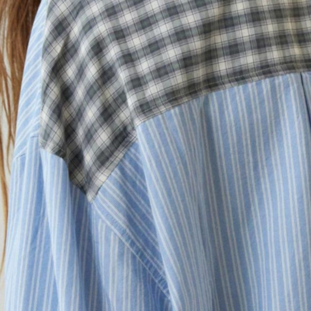 Breathable women’s pajama set – fitted striped design, 100% polyester, for relaxed nights