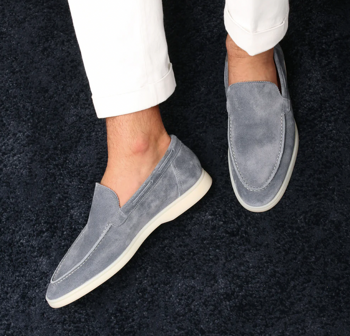 Classic Suede Moccasins for Men and Women, Comfortable Slip-On Moccasin Shoes in Standard Sizes