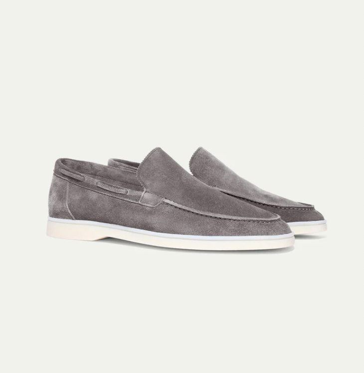 Classic Suede Moccasins for Men and Women, Comfortable Slip-On Moccasin Shoes in Standard Sizes