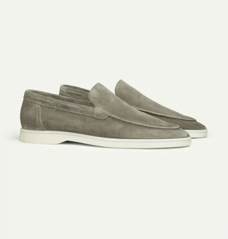 Classic Suede Moccasins for Men and Women, Comfortable Slip-On Moccasin Shoes in Standard Sizes