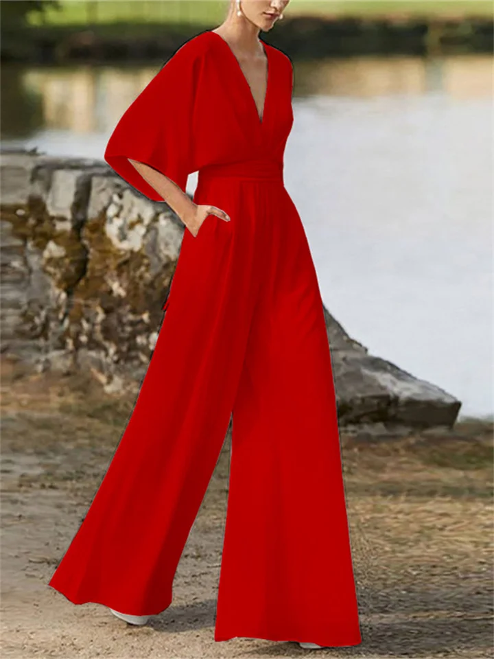 Breathable women’s jumpsuit – timeless design, premium fabric, for special occasions