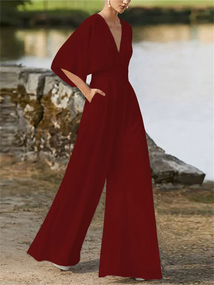 Breathable women’s jumpsuit – timeless design, premium fabric, for special occasions