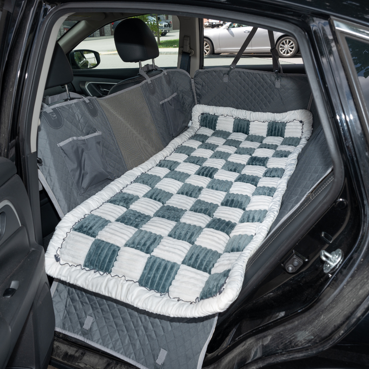 Car Seat Cover Hammock Waterproof Protector With Storage Pockets And Mesh Window For Cars And Trucks Fall 2025 Gift