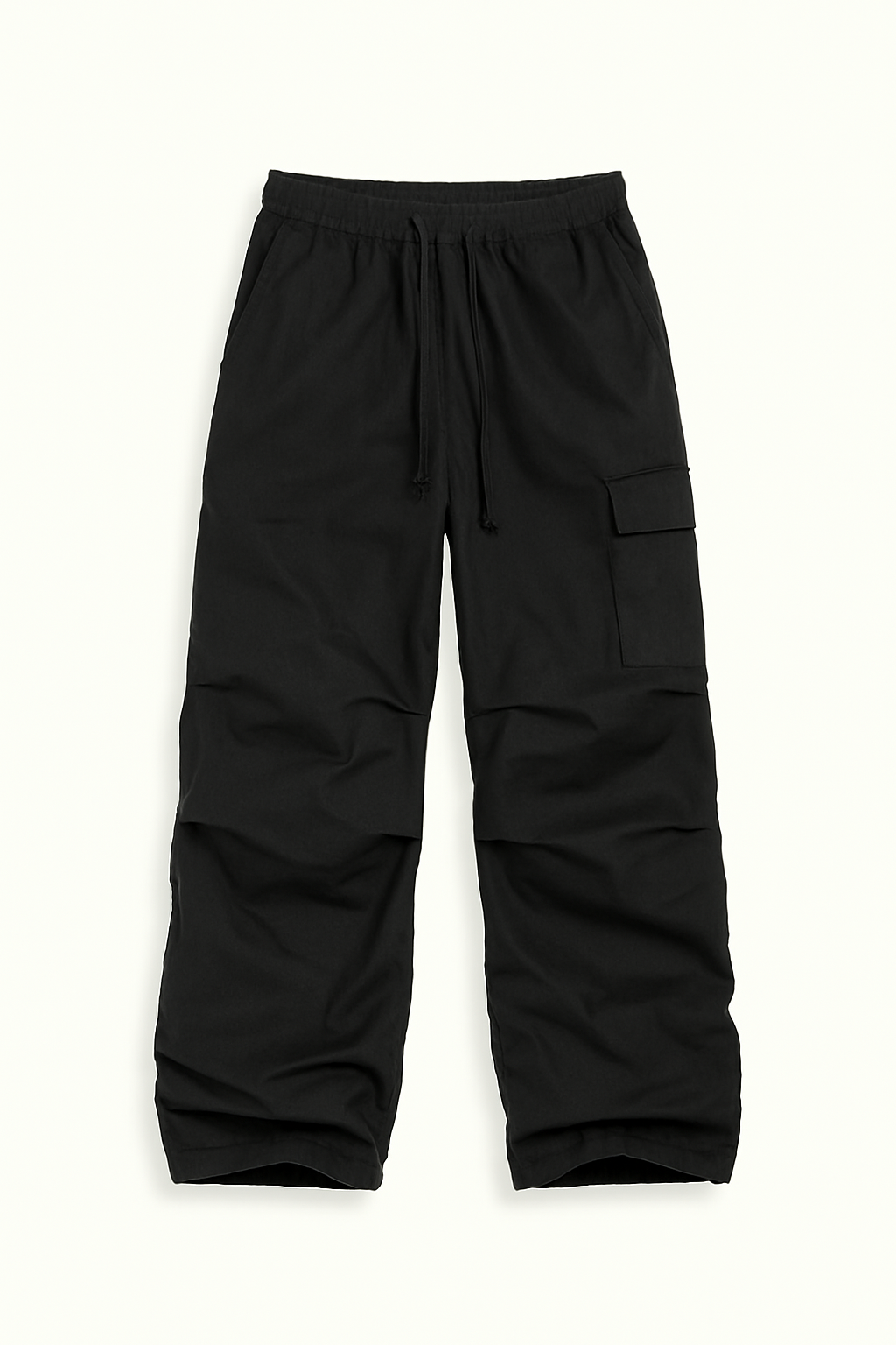 Black Cargo Pants for Women with Adjustable Waist, Multiple Pockets, and Relaxed Fit for Versatile Styling