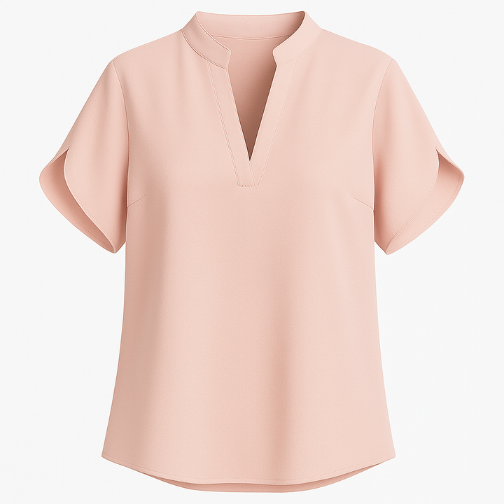 Summer Tops For Women Blouse V Neck Short Sleeve Loose White Shirts Fashion