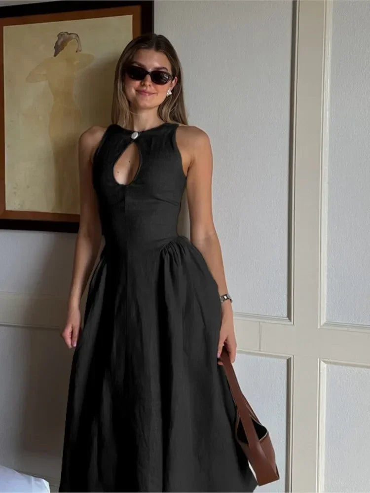 Elegant A-Line Sleeveless Women&