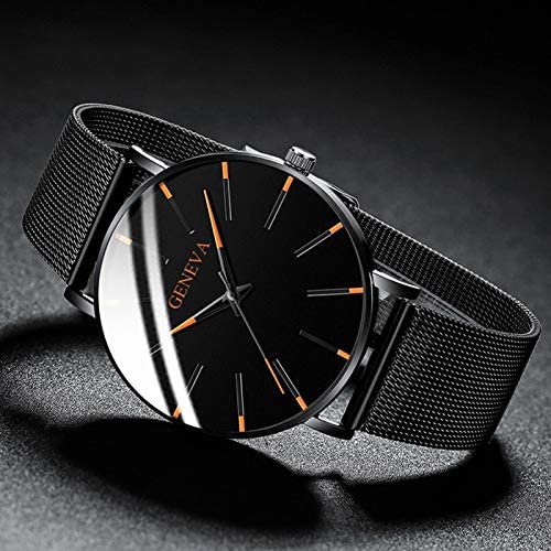 Slim men’s business watch – minimalist design, stainless steel, for everyday and formal occasions