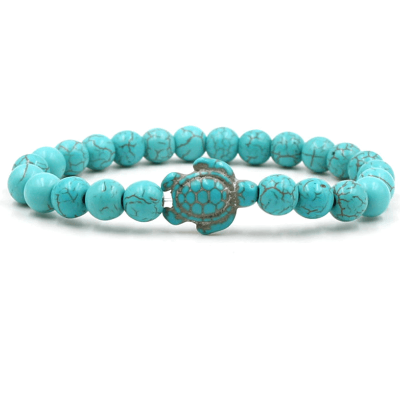 Empowering unisex gemstone bracelet – elastic design, zinc alloy, for beach outings