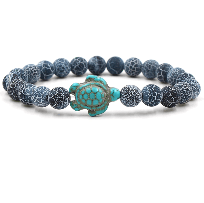 Empowering unisex gemstone bracelet – elastic design, zinc alloy, for beach outings