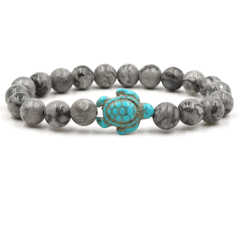 Empowering unisex gemstone bracelet – elastic design, zinc alloy, for beach outings