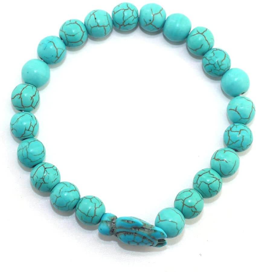 Empowering unisex gemstone bracelet – elastic design, zinc alloy, for beach outings