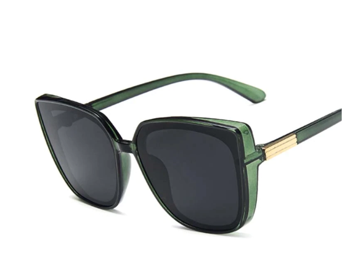 Glamorous women’s cat-eye sunglasses – vintage design, plastic, for summer 2025