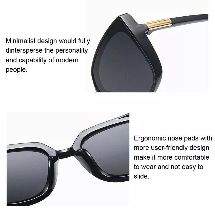 Glamorous women’s cat-eye sunglasses – vintage design, plastic, for summer 2025