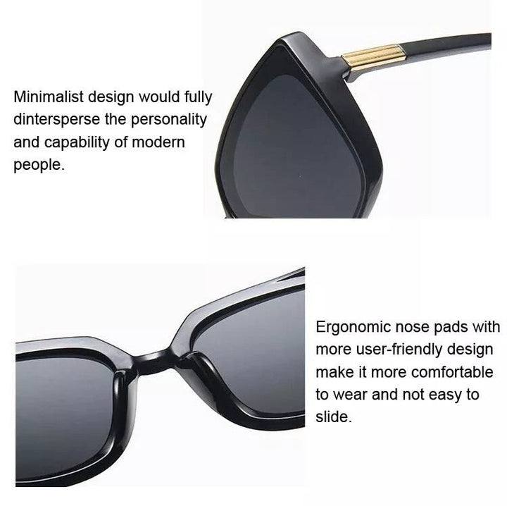 Glamorous women’s cat-eye sunglasses – vintage design, plastic, for summer 2025