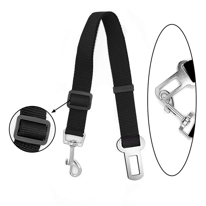 Dog Car Seat Belt Adjustable Nylon Restraint for Pets Safe Travel Fall 2025 Road Trip