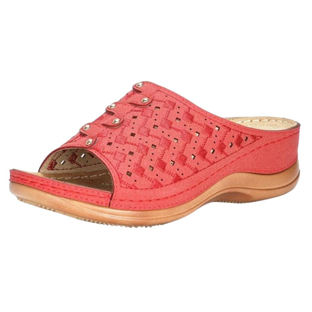Orthopedic Summer Sandals for Women with Elevated Insole and Breathable Open Toe Design for Ultimate Comfort