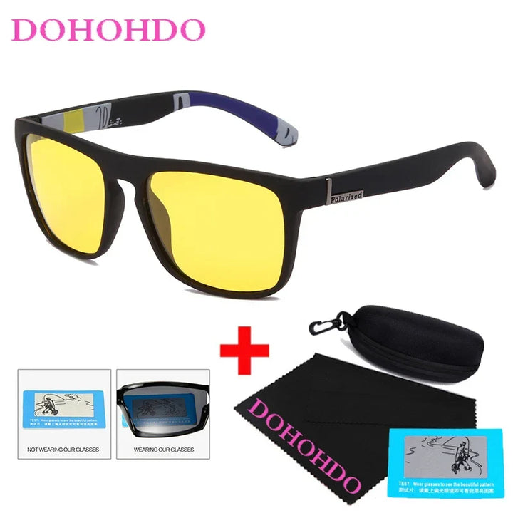 Polarized Sunglasses Night Vision Unisex Square Frame UV400 Anti Glare Driving Glasses Fall 2025 Trend