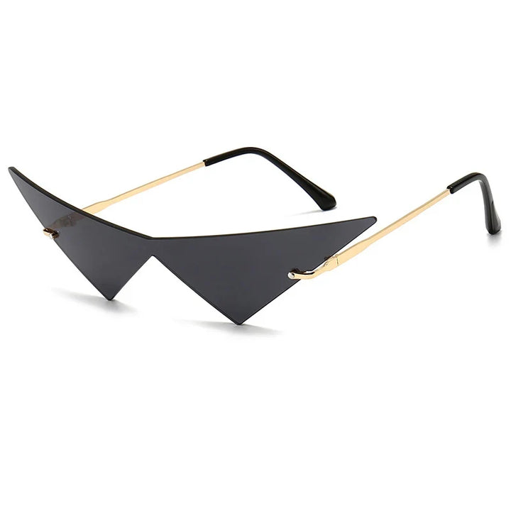 Cat Eye Sunglasses Rimless Oversized Triangle Frame Summer 2026 Trend UV400 Protection
