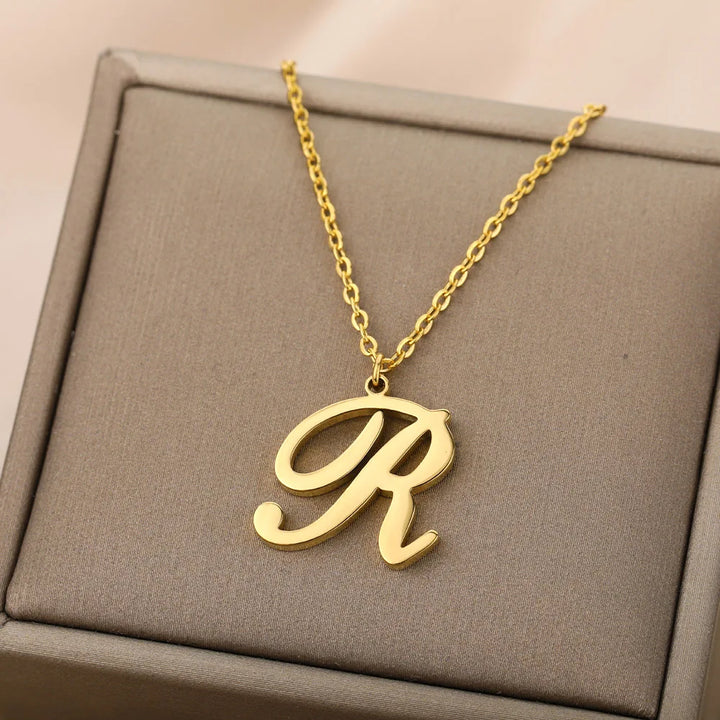 Personalized Gold Initial Necklace - Elegant Minimalist Gift for Women, Weddings &amp; Anniversaries