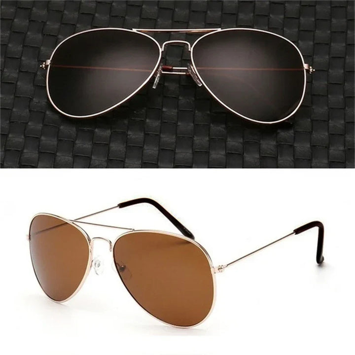 2025 Double Bridge Aviation Sunglasses for Women - UV400 Alloy Frame Mirror Glasses